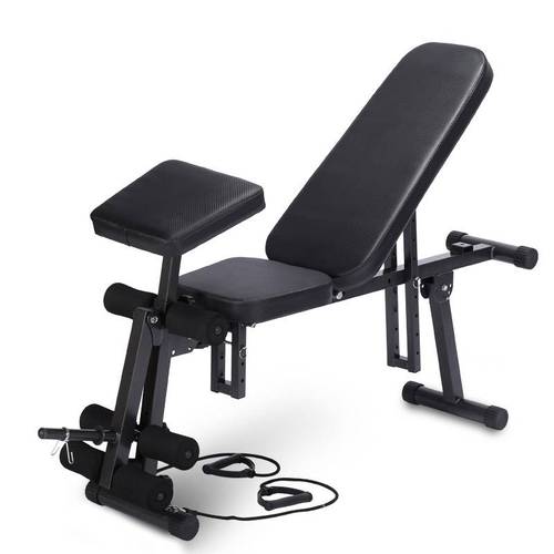 t1多功能健身器材家用仰卧板收腹机哑铃凳仰卧起坐板折叠健身椅进口